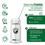 ECOtanka-thermoTANKA-350ml-isolierende-doppelwandige-Edelstahl-Thermo-Trinkflasche-silber-mit-Wave-Edelstahl-Flachverschluss-mit-Tragegriff  Alternativen Text bearbeiten